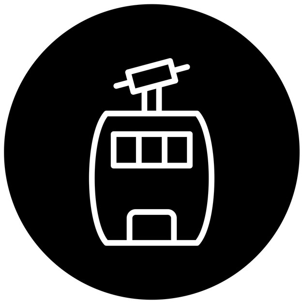 Diseño vectorial Estilo del icono de la góndola