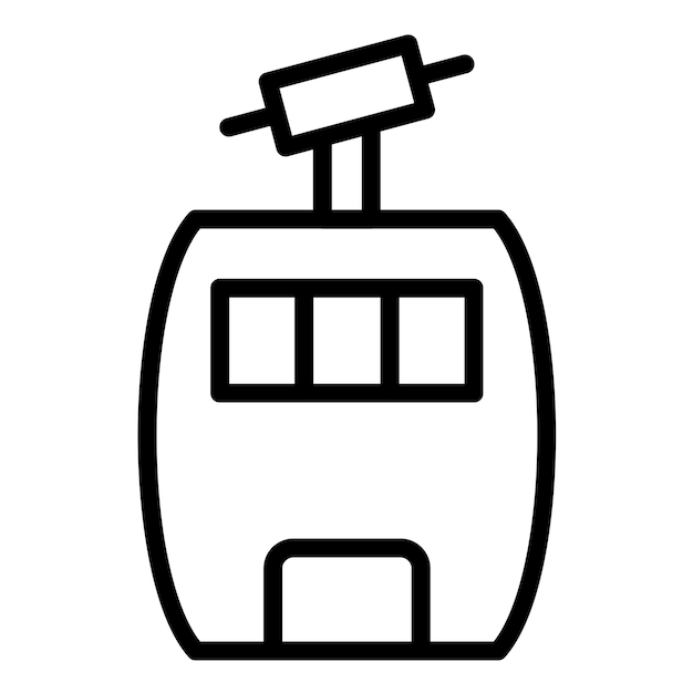 Diseño vectorial Estilo del icono de la góndola
