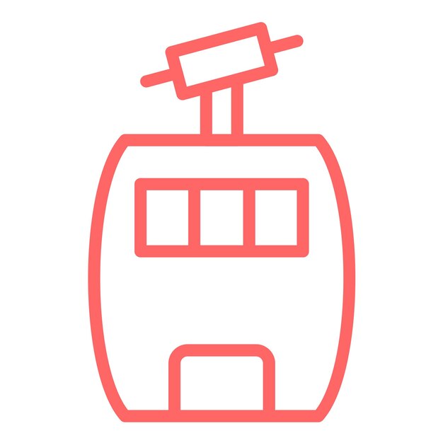 Diseño vectorial Estilo del icono de la góndola