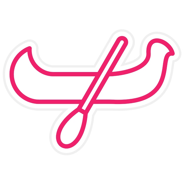 Diseño vectorial Estilo del icono de la góndola