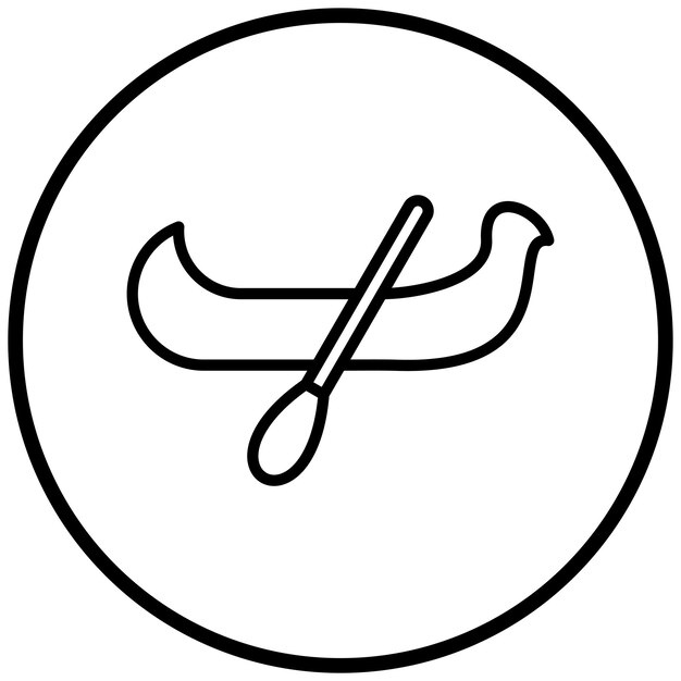 Diseño vectorial Estilo del icono de la góndola