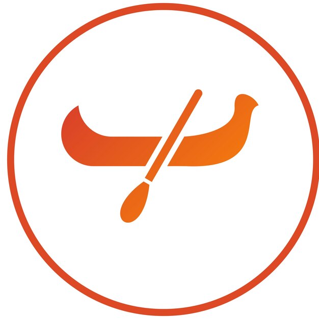 Diseño vectorial Estilo del icono de la góndola