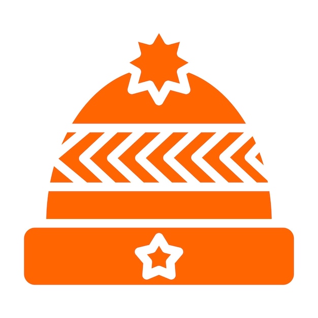 Diseño vectorial Estilo de icono de gorra de punto