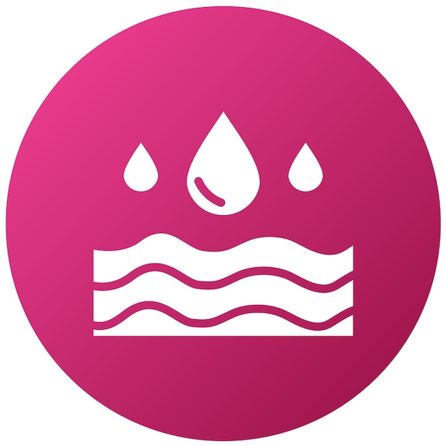 Diseño vectorial de estilo de icono de gota grande