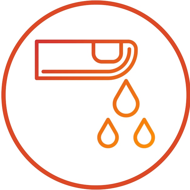Diseño vectorial Estilo del icono de la gota de sangre
