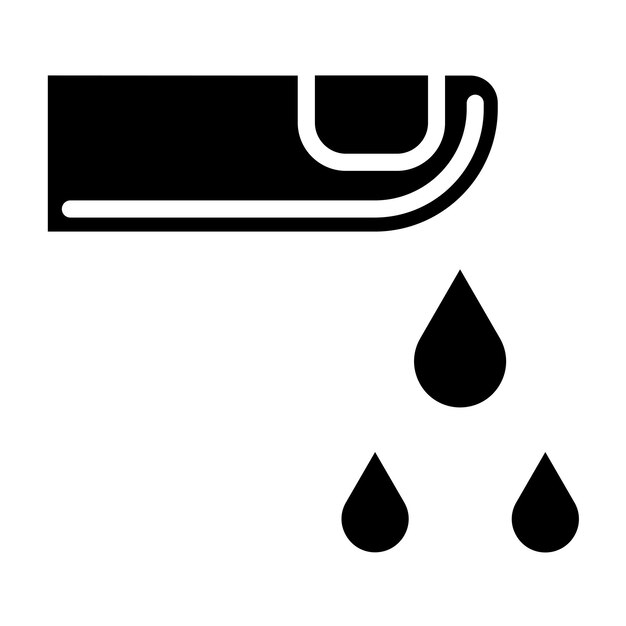 Diseño vectorial Estilo del icono de la gota de sangre