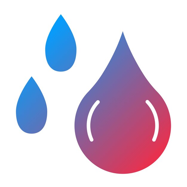 Diseño vectorial Estilo del icono de gotas de agua