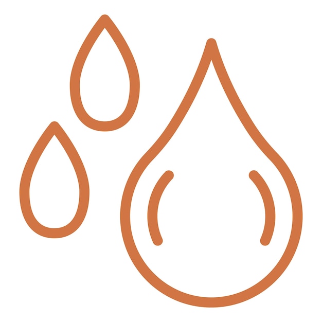 Diseño vectorial Estilo del icono de gotas de agua