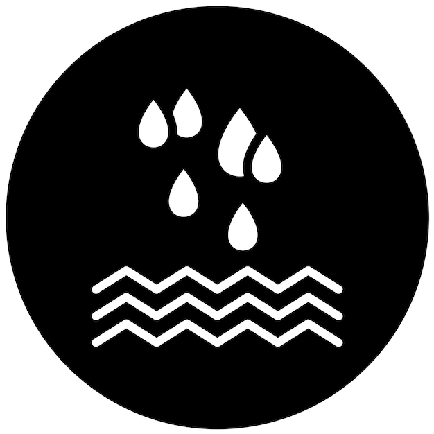 Diseño vectorial Estilo del icono de gotas de agua