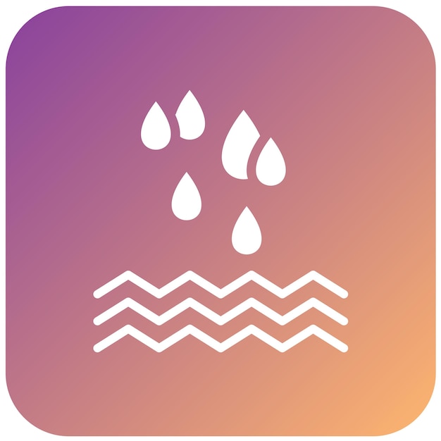 Diseño vectorial Estilo del icono de gotas de agua