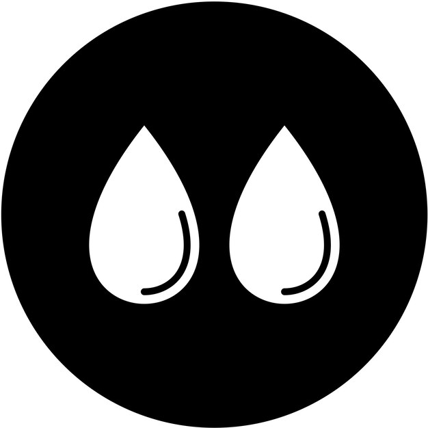 Diseño vectorial Estilo del icono de gotas de agua