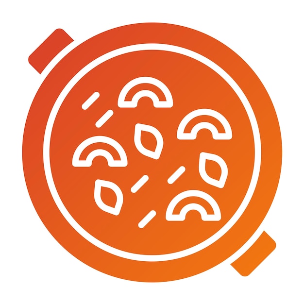 Diseño vectorial de estilo de icono de goulash