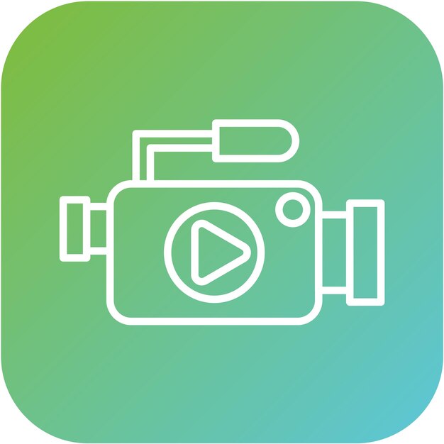 Diseño vectorial Estilo del icono de grabación
