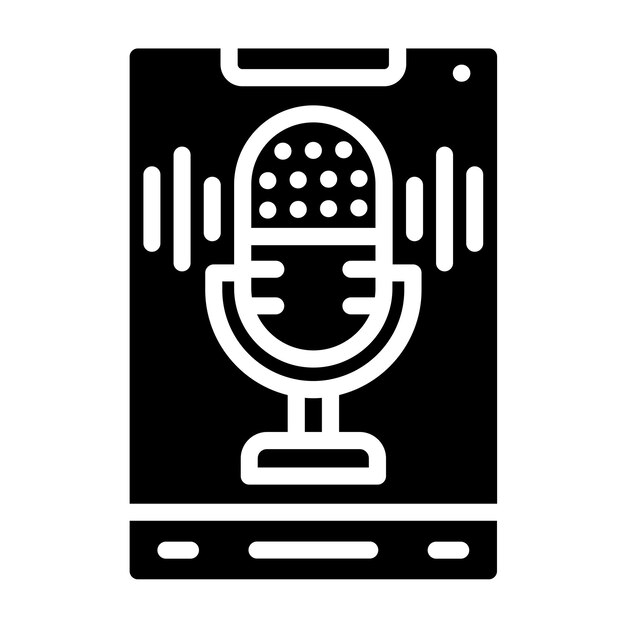 Diseño vectorial Estilo del icono de grabación