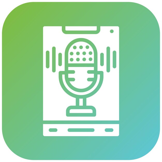 Diseño vectorial Estilo del icono de grabación