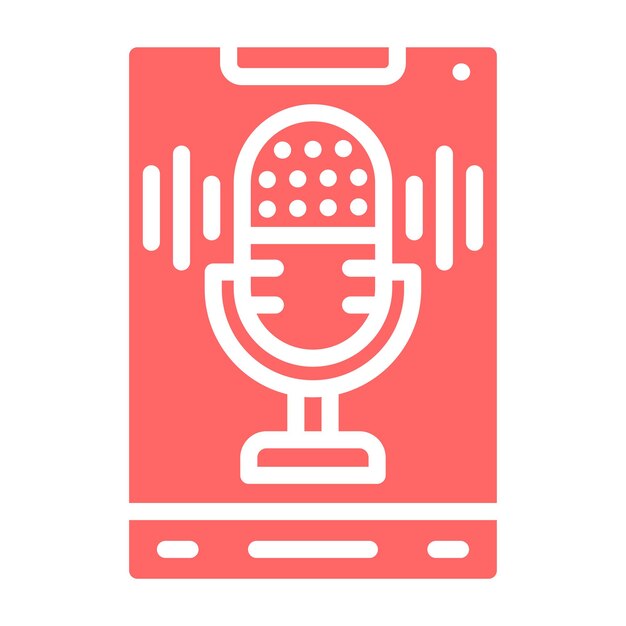 Diseño vectorial Estilo del icono de grabación