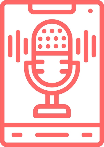 Diseño vectorial Estilo del icono de grabación