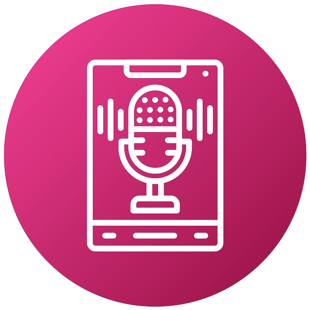 Diseño vectorial Estilo del icono de grabación