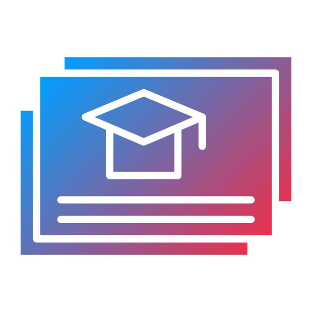 Diseño vectorial Estilo de icono de grado combinado