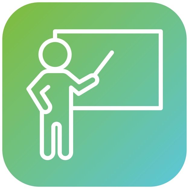 Diseño vectorial Estilo del icono del grado del maestro