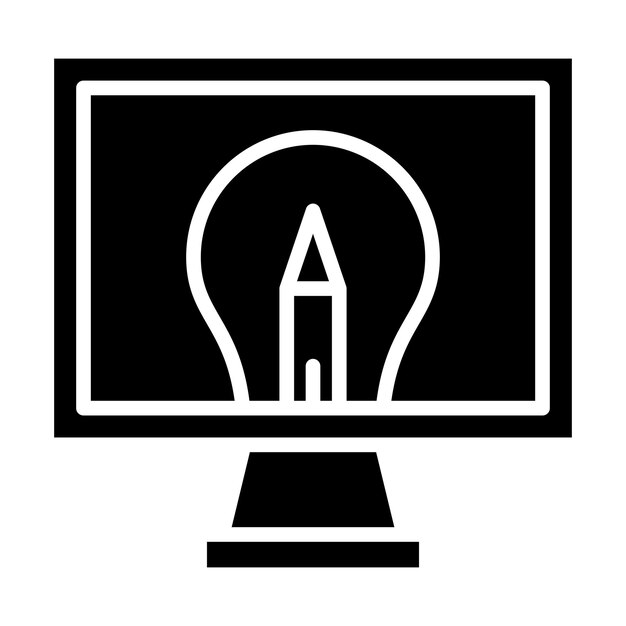 Diseño vectorial Estilo de icono gráfico por computadora