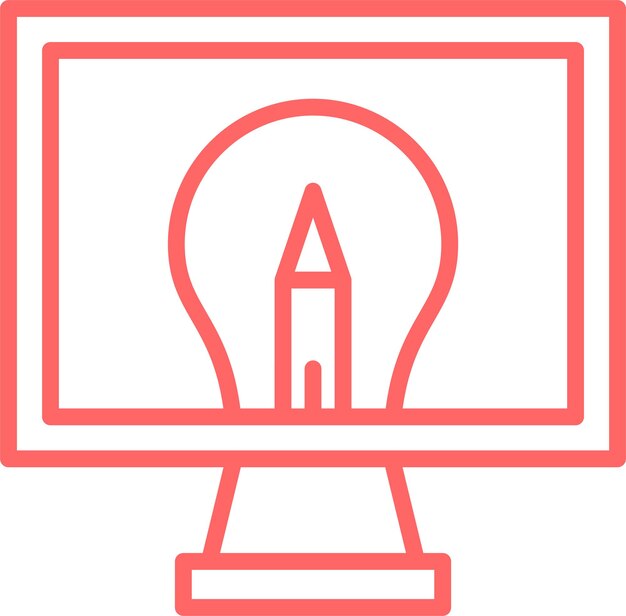 Diseño vectorial Estilo de icono gráfico por computadora
