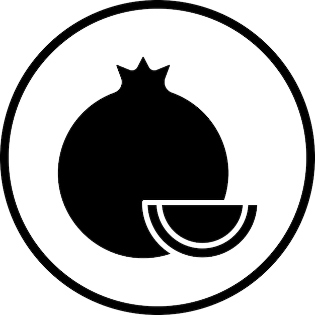 Diseño vectorial Estilo del icono de la granada