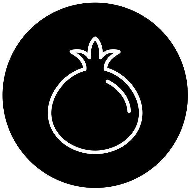 Diseño vectorial Estilo del icono de la granada