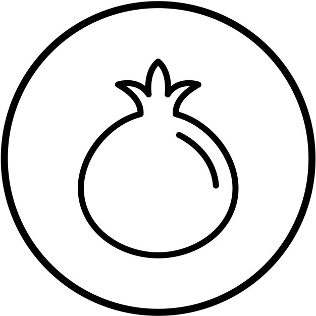 Diseño vectorial Estilo del icono de la granada