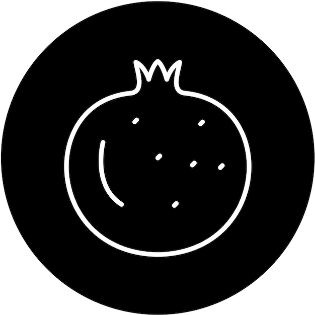 Diseño vectorial Estilo del icono de la granada