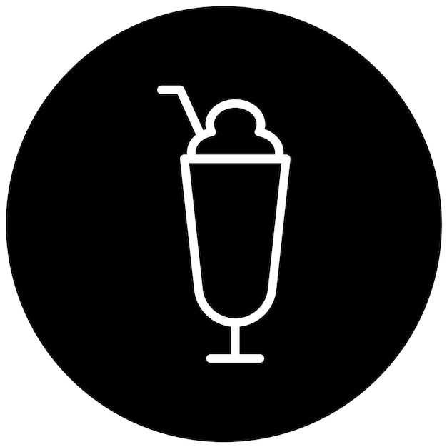 Vector diseño vectorial estilo de icono de granita de frutas