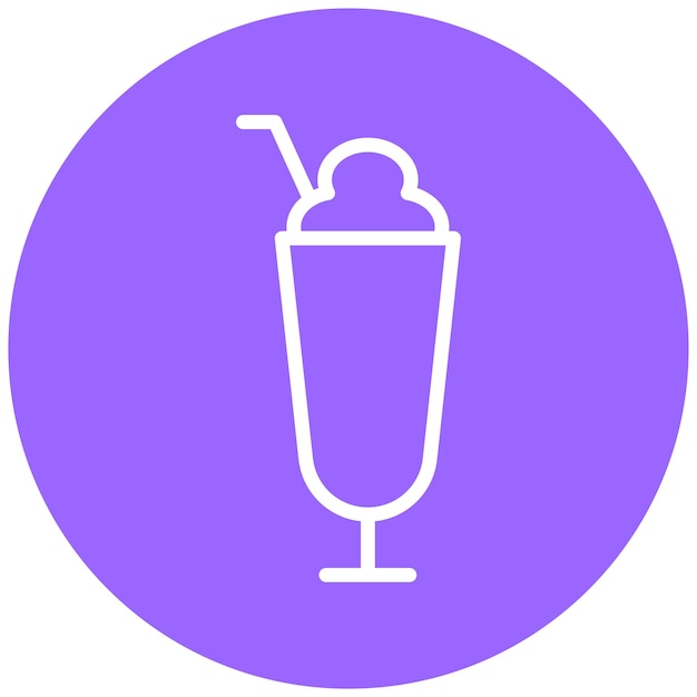 Diseño vectorial Estilo de icono de granita de frutas