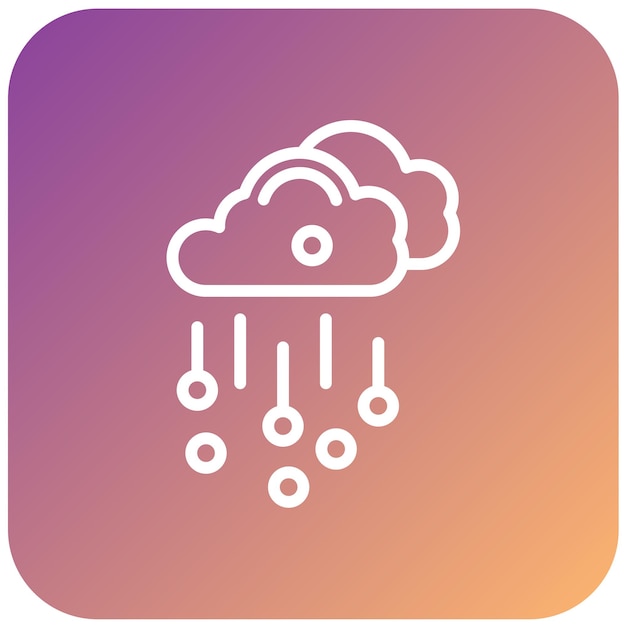 Diseño vectorial Estilo del icono de granizo