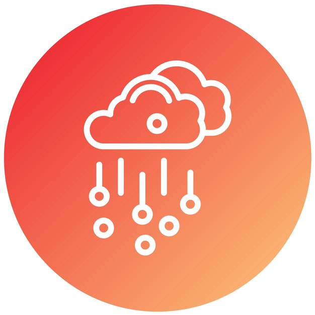 Diseño vectorial Estilo del icono de granizo