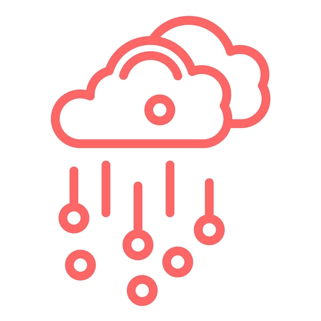 Diseño vectorial Estilo del icono de granizo