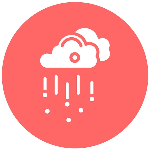 Diseño vectorial Estilo del icono de granizo
