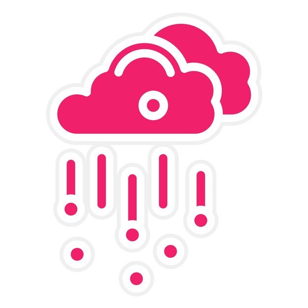 Diseño vectorial Estilo del icono de granizo