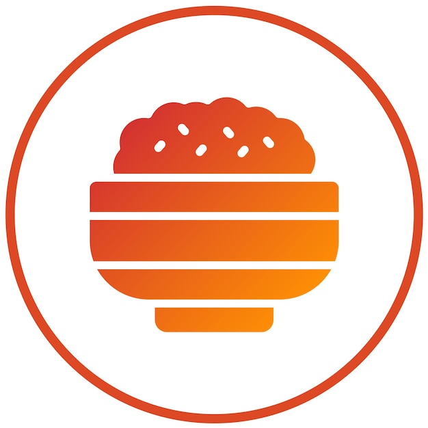 Diseño vectorial Estilo del icono de Granola