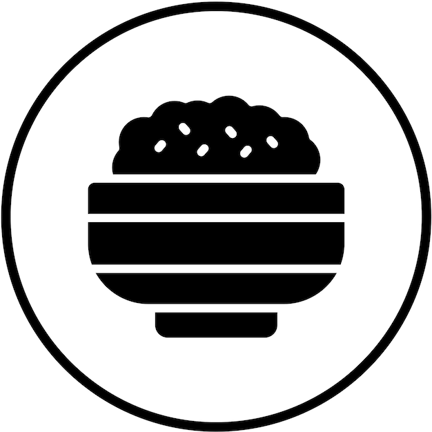 Diseño vectorial Estilo del icono de Granola