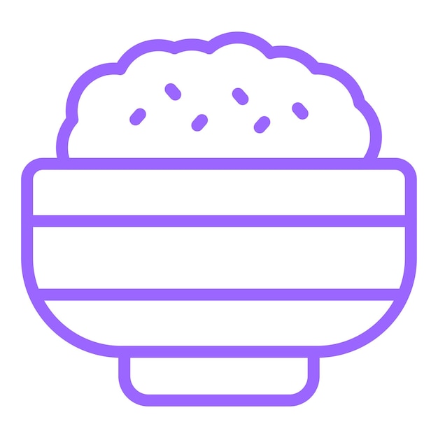 Diseño vectorial Estilo del icono de Granola