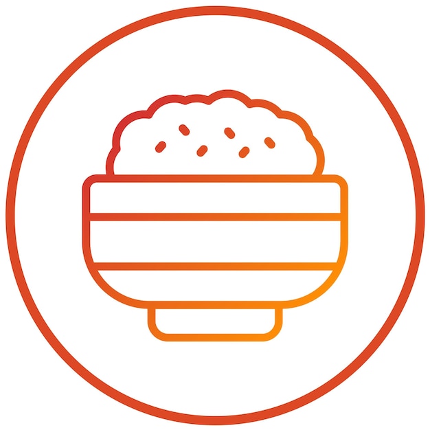 Diseño vectorial Estilo del icono de Granola