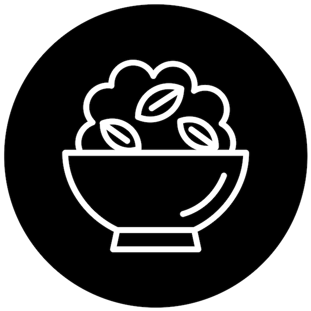 Diseño vectorial Estilo del icono de Granola