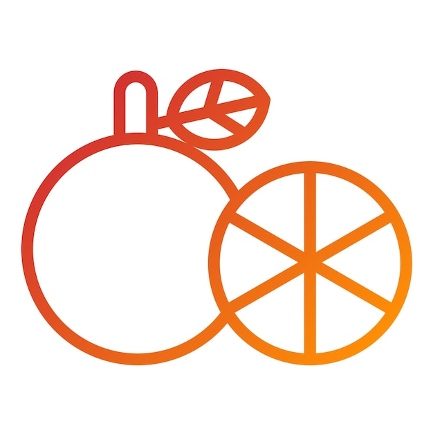 Diseño vectorial del estilo del icono de Grapefruit Grove