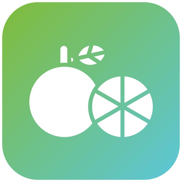 Diseño vectorial del estilo del icono de Grapefruit Grove
