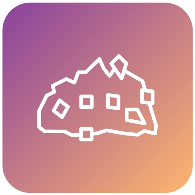 Diseño vectorial Estilo del icono de grava