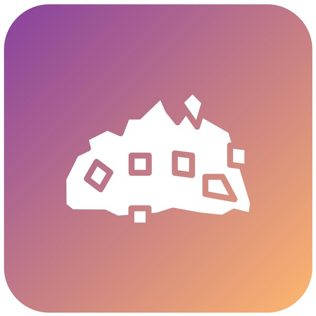 Diseño vectorial Estilo del icono de grava