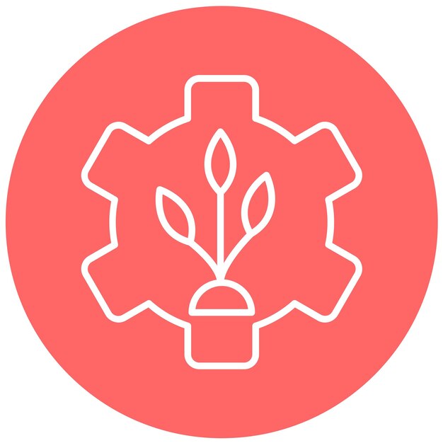 Diseño vectorial Estilo de icono de Greentech