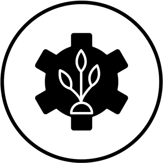 Diseño vectorial Estilo de icono de Greentech
