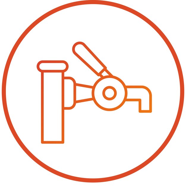 Diseño vectorial del estilo del icono del grifo de cerveza