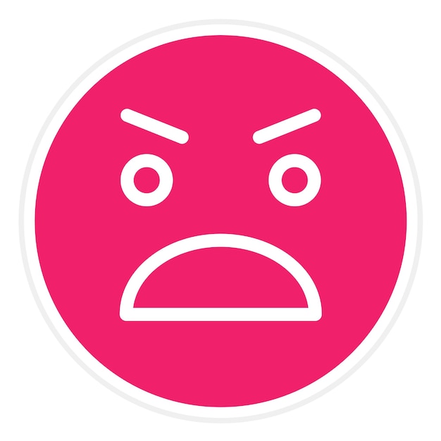 Diseño vectorial de estilo de icono de grito
